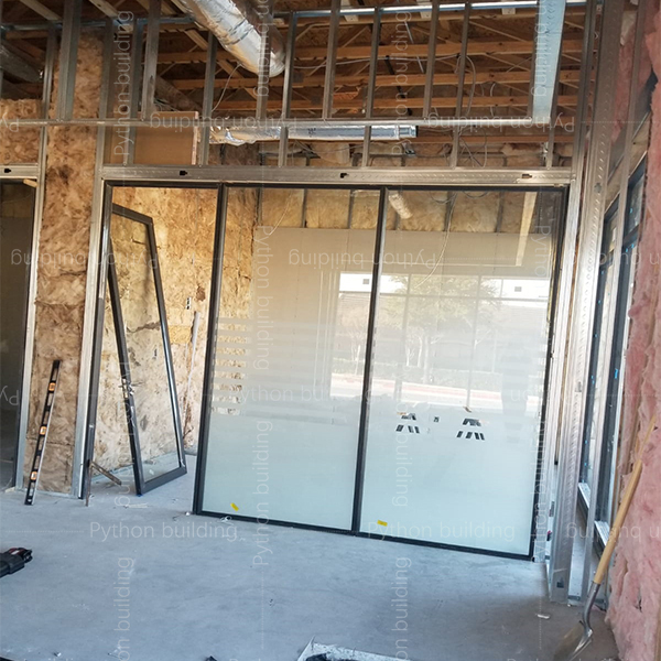 New glass office partition in US