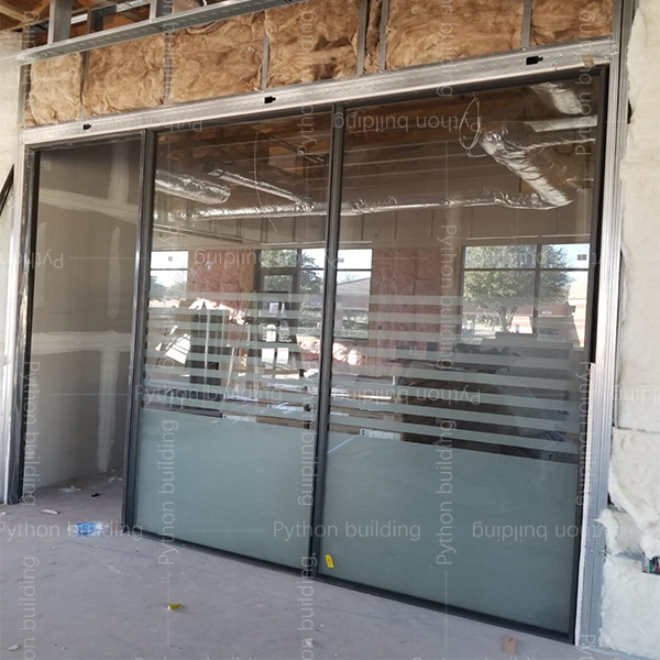 New glass office partition in US