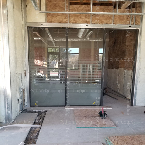 New glass office partition in US