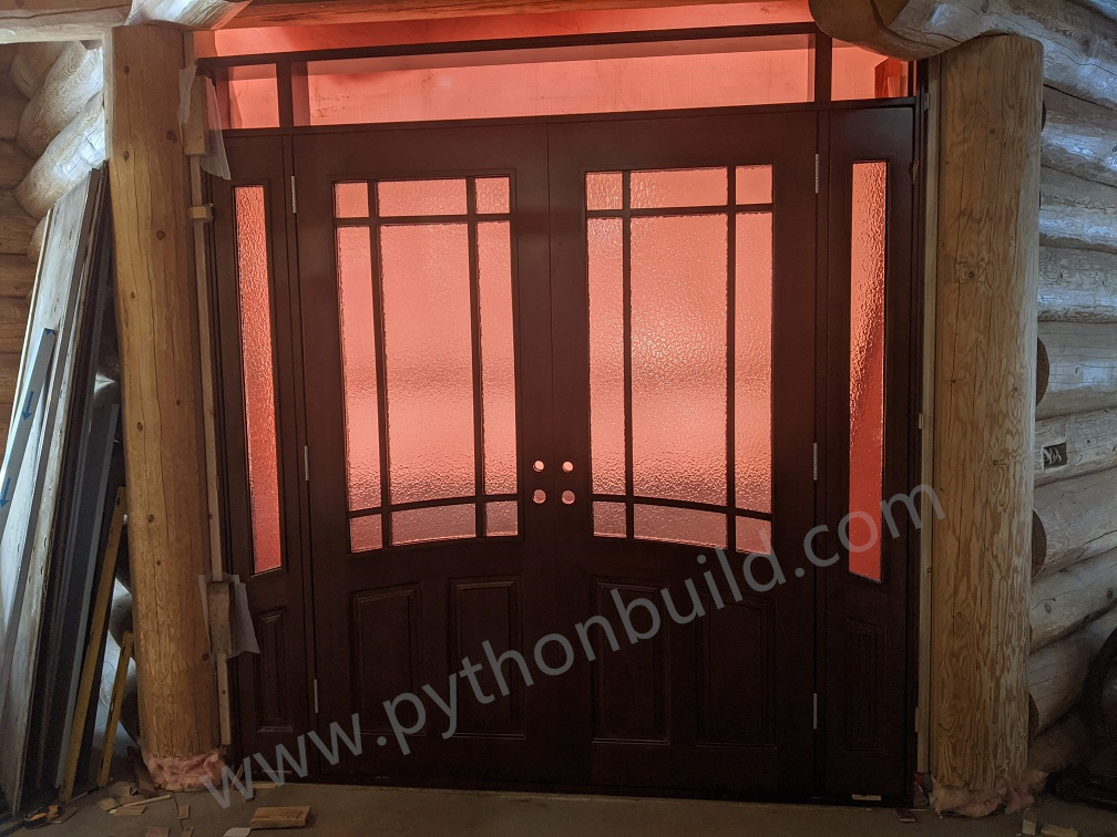 Canada wood entry door project pictures