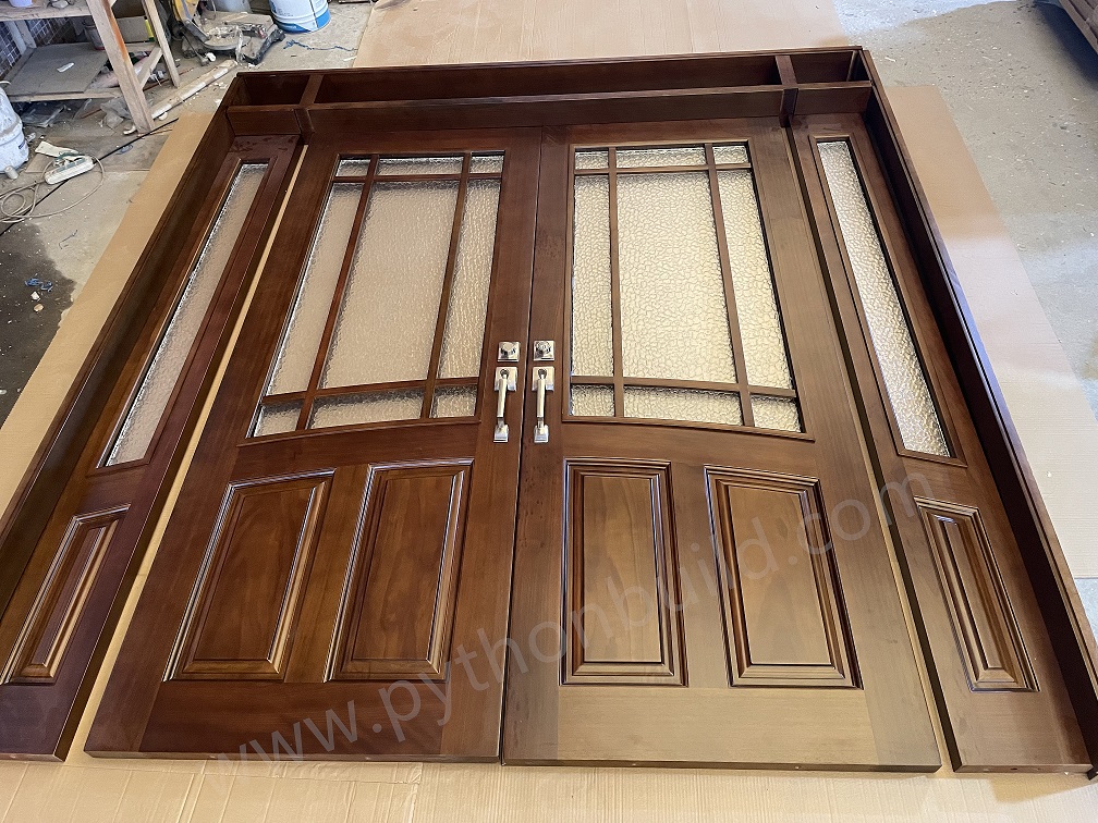 Canada wood entry door project pictures