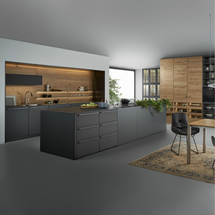 Matt Lacquer Modern Kitchen Cabinet