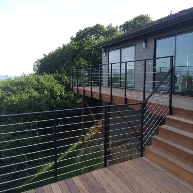 Black Deck Cable Railing Outdoor