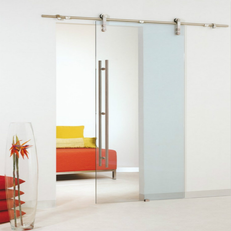 Frameless Glass Sliding Barn Door