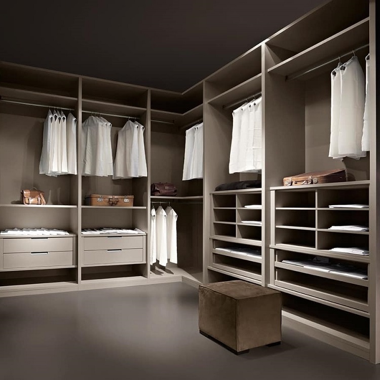 White Melamine Walk in Wardrobe