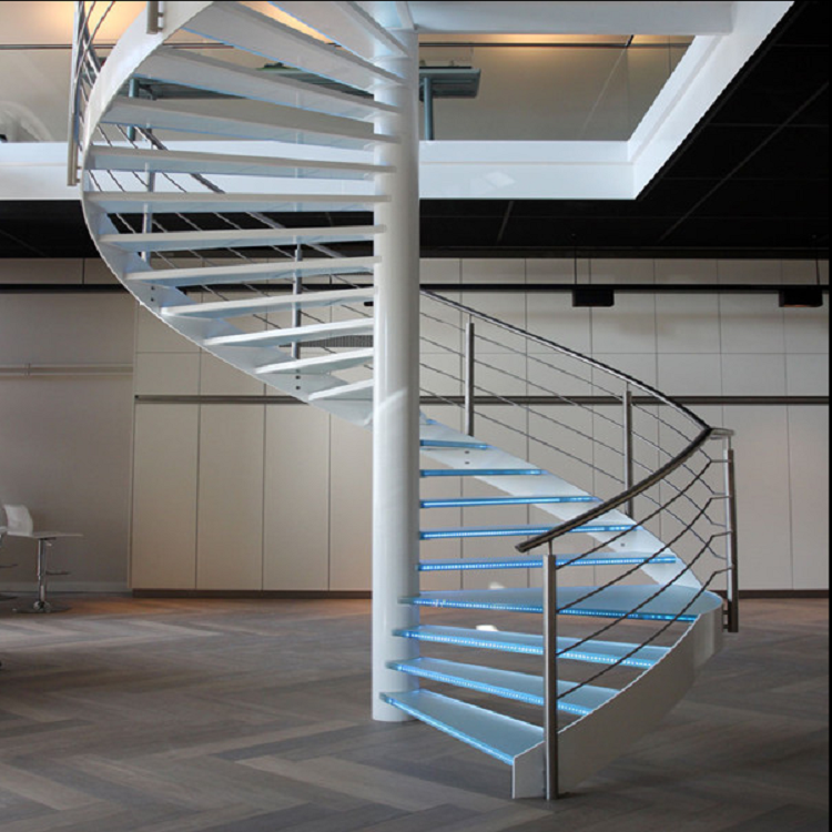 Spiral Staircase Glass Steps