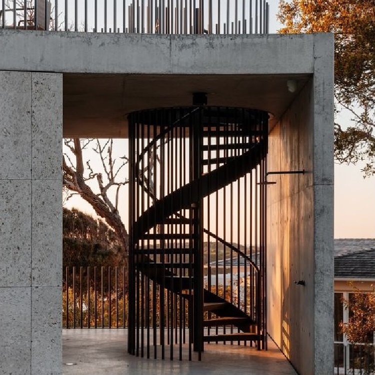 Easy installed outdoor metal spiral stairs price