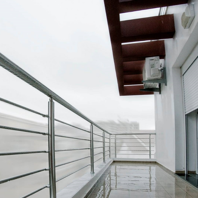 Exterior Stainless Steel Balcony Rod Railing