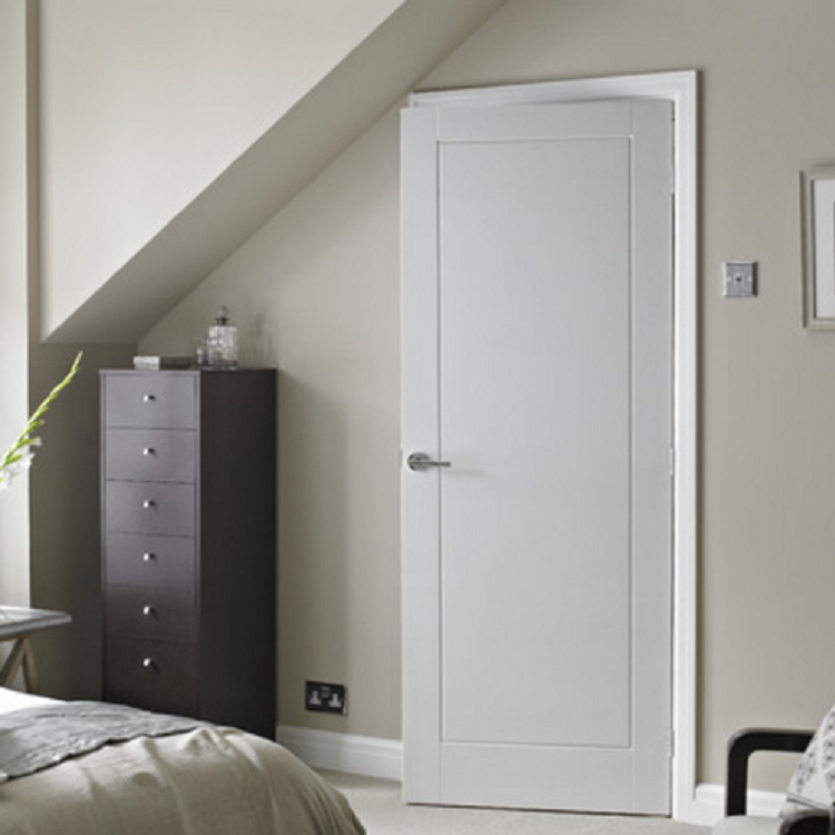 Modern wooden bedroom door design hotel room interior wood door