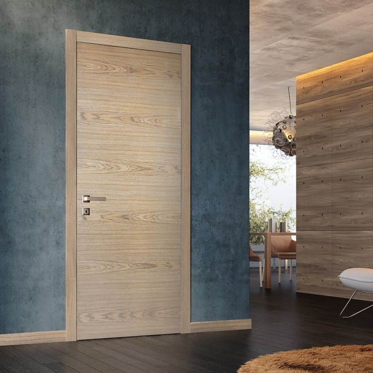 Prehung modern interior solid wood doors