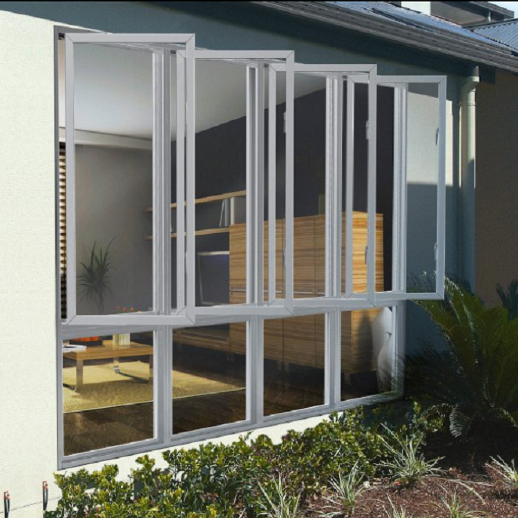 Aluminium double glazed casement window designs