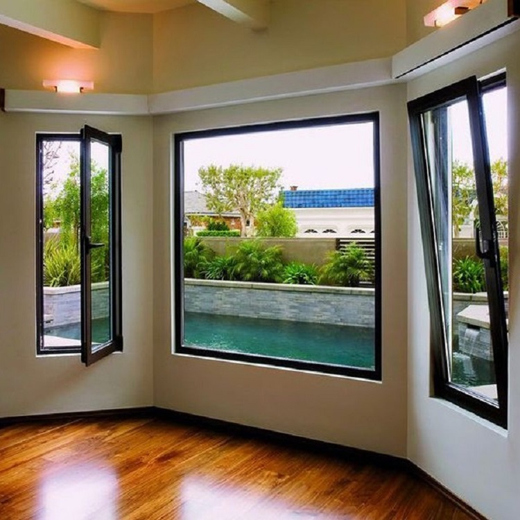 Modern style inside opening tilt and turn window design