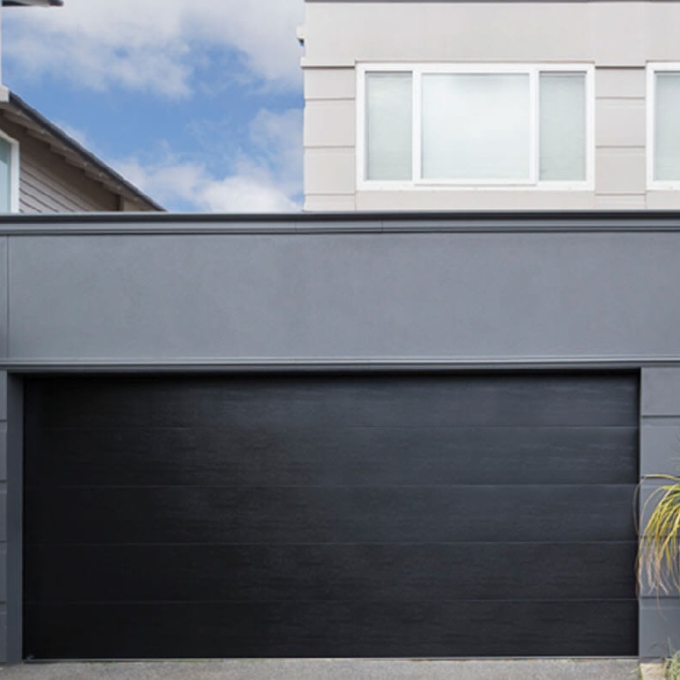 Simple steel plate garage door 